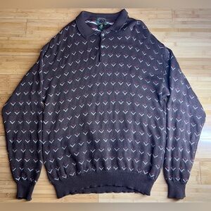 Boston Traders Men’s Grandpacore Pure Wool Long Sleeve Pullover Sweater|Size:L